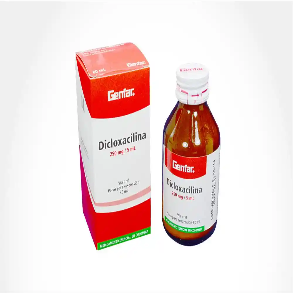 Dicloxacilina Genfar Suspensión (250 Mg)