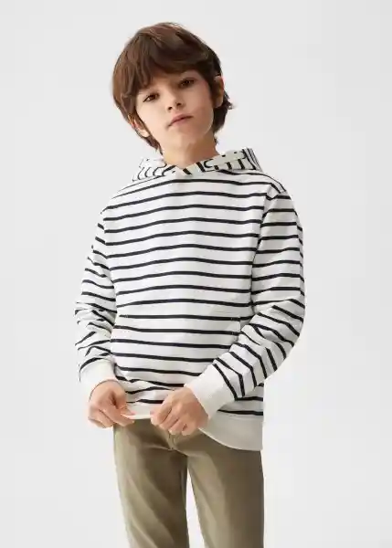 Buzo Sudadera Sailor Offwhite Talla 08 Niños Mango