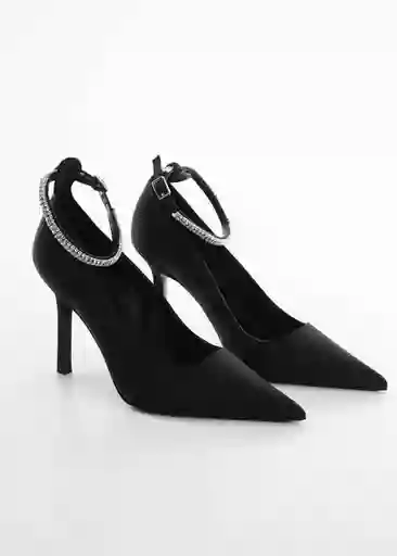 Zapatos Strass Negro Talla 39 Mujer Mango