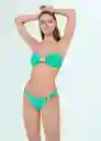 Top Bikini Shell Turquesa Talla S Mujer Mango