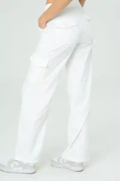 Pantalón Cargo Tech Color Blanco Crudo Talla 8 Ragged