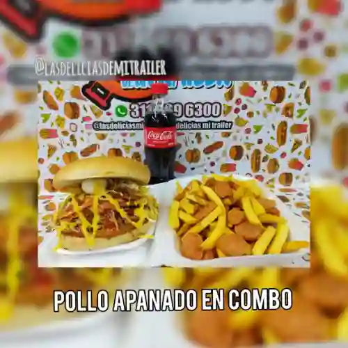 Hamburguesa de Pollo en Combo.