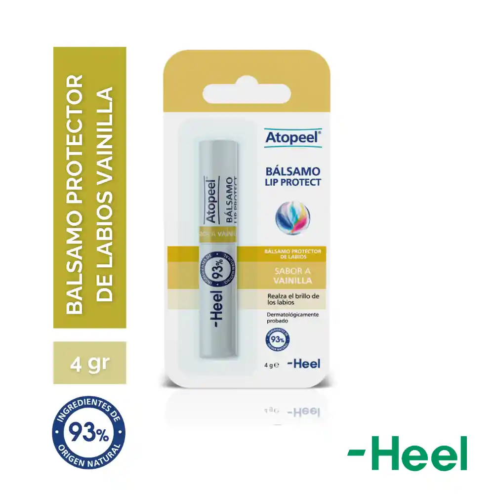 Balsamo Labial Atopeel Heel Sabor Vainilla