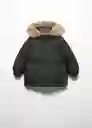 Abrigo Anorak Ricky Negro Talla 70 Niños Mango