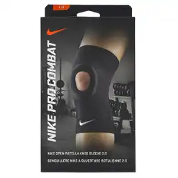 Nike Rodillera Pro Combat 2.0 Negra Talla L