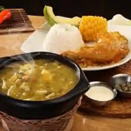 Ajiaco con pollo