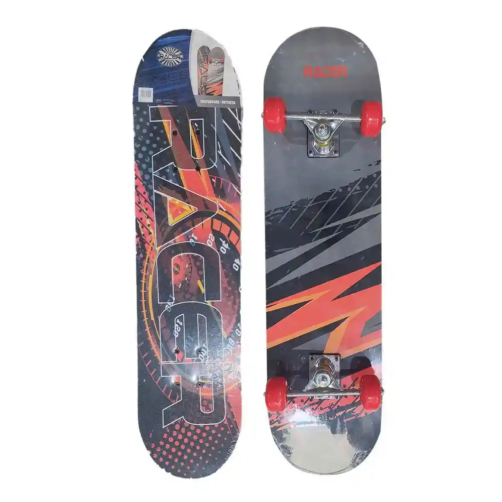 Patineta 31 X 18 Rojo & Negro Racer Marca Exclusiva 19559