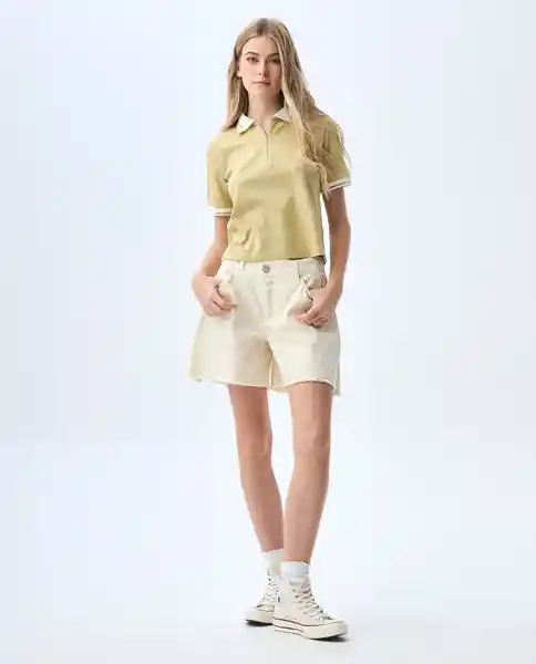 Camiseta Mujer Caqui Talla M 601G007_CAQ150719 Americanino