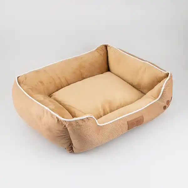 Vida de Perro Cama de Perro Rectangular Crema 65 x 50 x 20 cm
