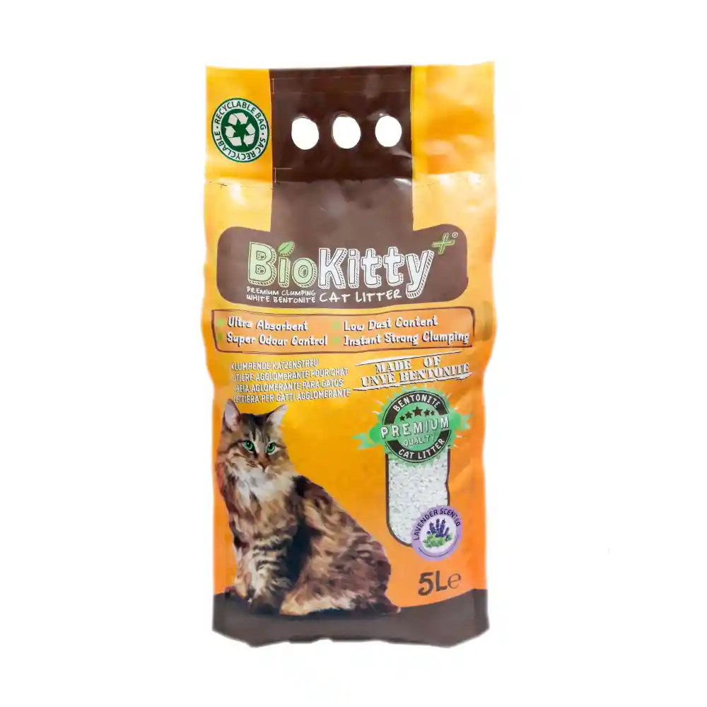 Bio Kitty Arena Sanitaria para Gato Aroma a Lavanda