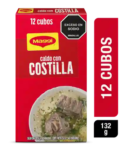 Caldo con Costilla MAGGI x 12 cubos x 132g