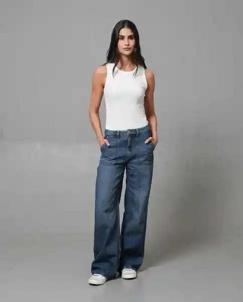 Jean Mujer Azul 6 233 G014_AZU174021 Rifle