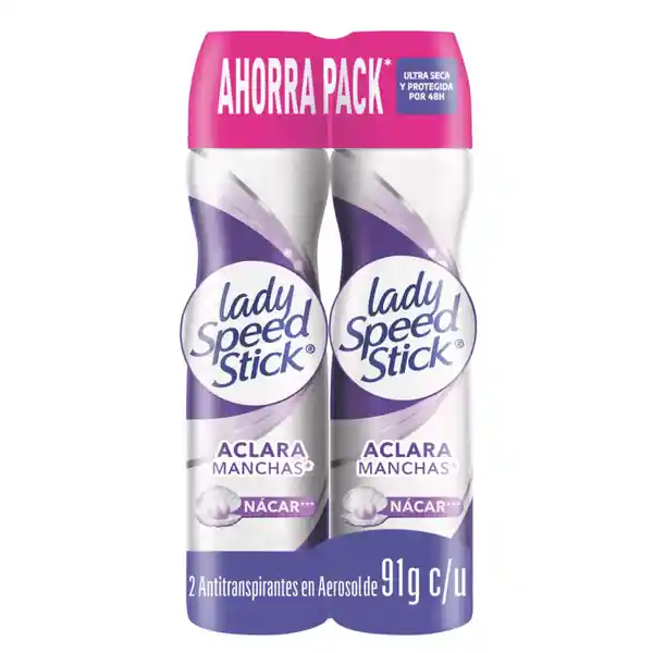 Desodorante Mujer Lady Speed Stick Derma + Aclarado 91 g x 2 Und