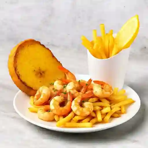 Solo camarones mediana