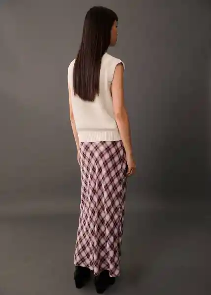 Chaleco Monica Hielo Talla L Mujer Mango