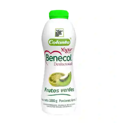 Yogur Benecol Deslactosado Frutos Verdes x 1000 g