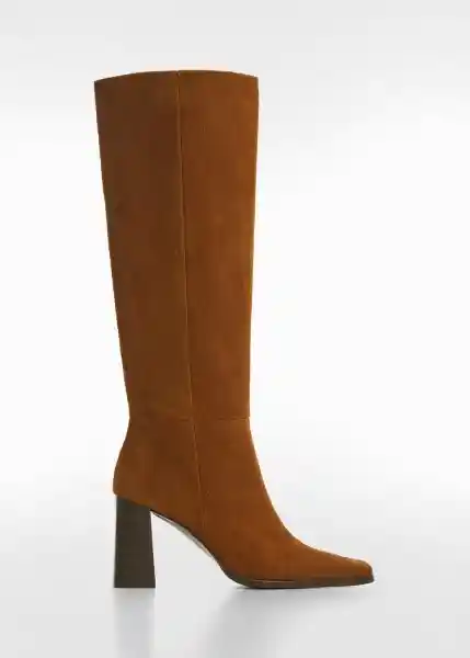 Botines es Jockey Tabaco Talla 35 Mujer Mango