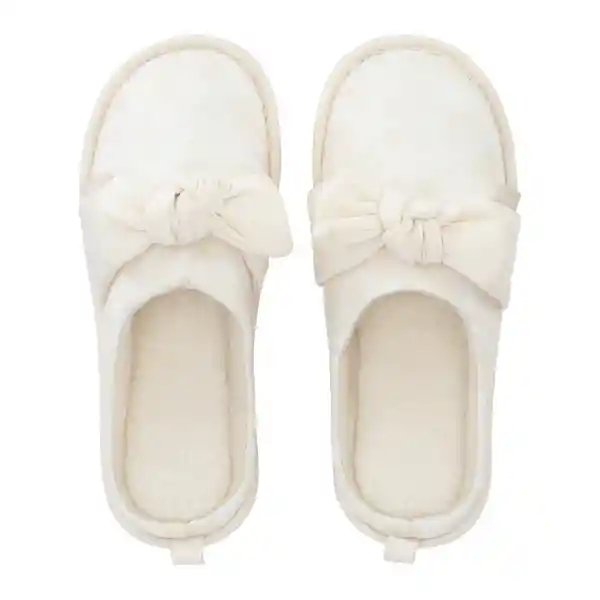 Pantuflas Estampada Mujer Beige Talla 39-40 Casaideas