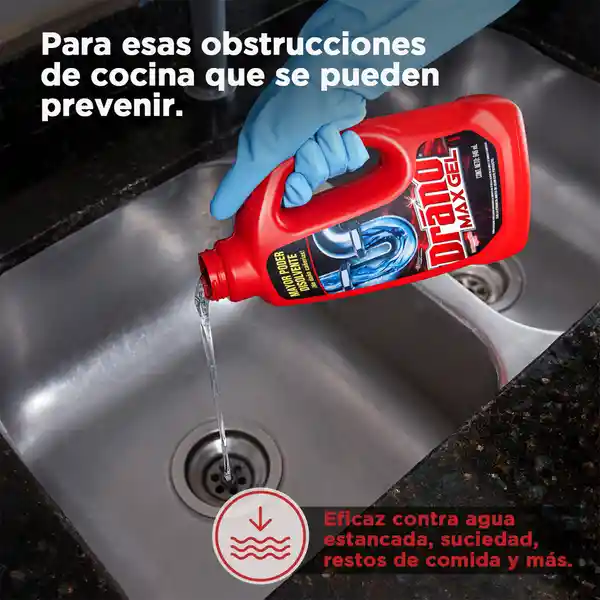 Drano Max Gel Destapa Caño Líquido 946 mL