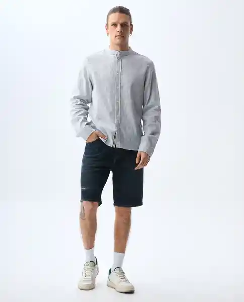 Camisa Hombre Gris Talla M 811G502_GRI156410 Americanino