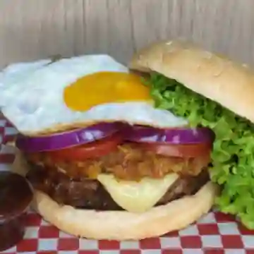 Hamburguesa Bistec a Caballo