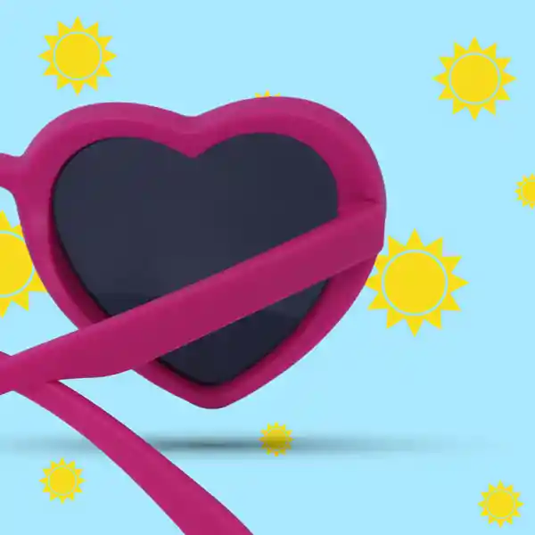 Gafas de Sol en Forma de Corazón Para Niños Serie Miniso