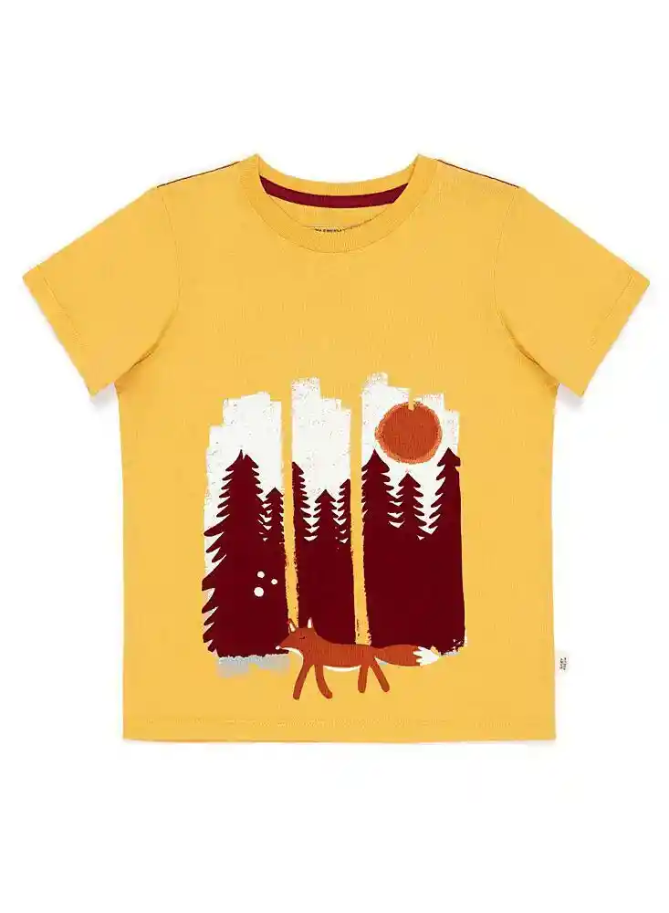 Camiseta Manga Corta Octary 6/9 Meses-amarillo