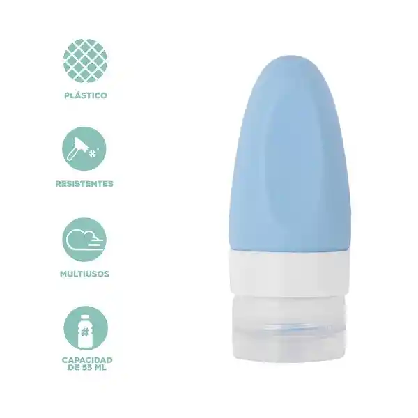 Set Botella de Viaje Forma de Bala 55 mL Miniso