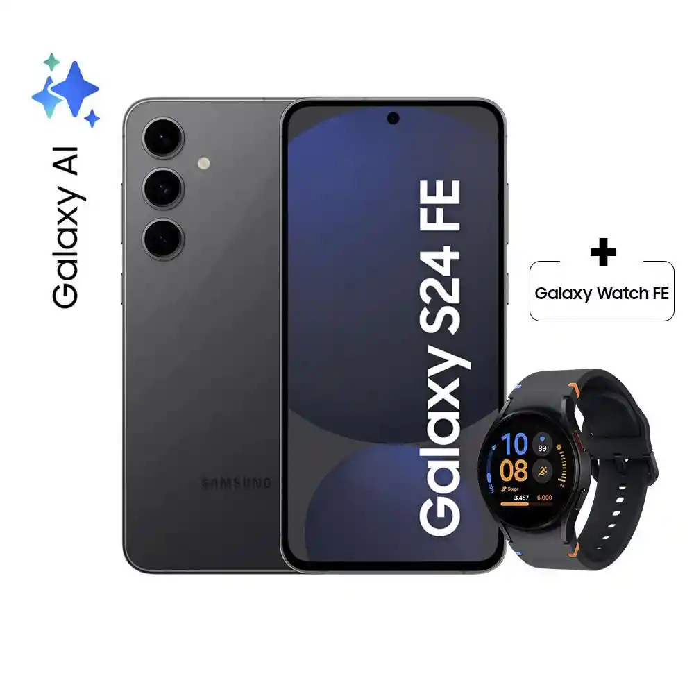 Celular Samsung Galaxy S24 Fe 256 Gb 8 Gb Ram Negro. + Galaxy Watch Fe