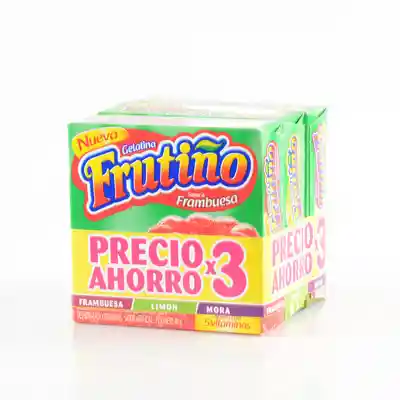   Frutiño  Gelatina Sabores Surtidos X 3 Unidades 