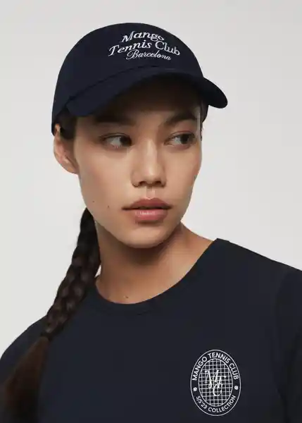 Gorra Tenis Navy Talla 99 Mujer Mango