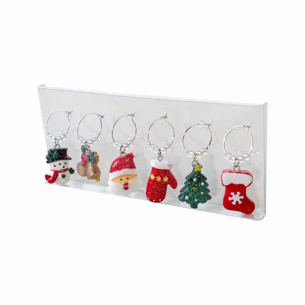 Set Identificador de Copas Christmas Ambiente Gourmet