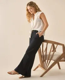 Pantalón Azul Prusia Oscuro Talla 10 633G013 Esprit