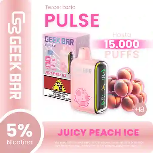 Geek Bar  Vape Pulse Juicy Peach Ice - 15000 puffs - 5% Nicotina