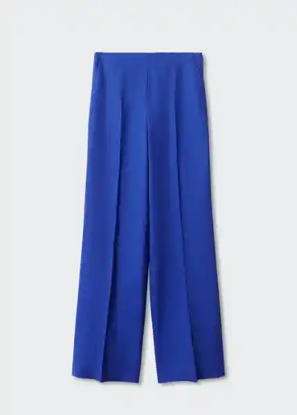 Pantalón Linet Azul Talla 40 Mujer Mango