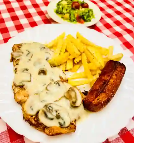 Lomo de Cerdo en Salsa de Champiñones