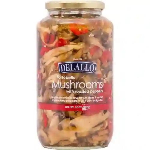 Delallo Champiñones con Pimientos Rojos Orgánicos