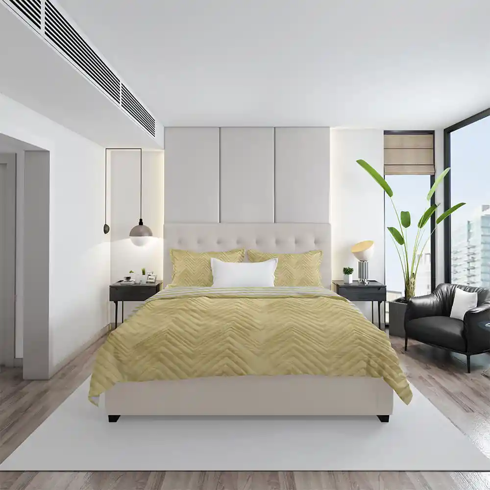 Cubrecama H&h Sencillo Con Microfibra 100 Hilos