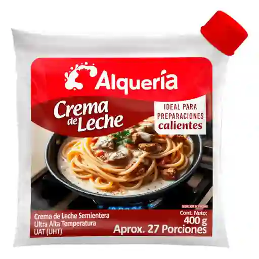 Crema Alqueria Leche Semientera Uat (400 Gr)