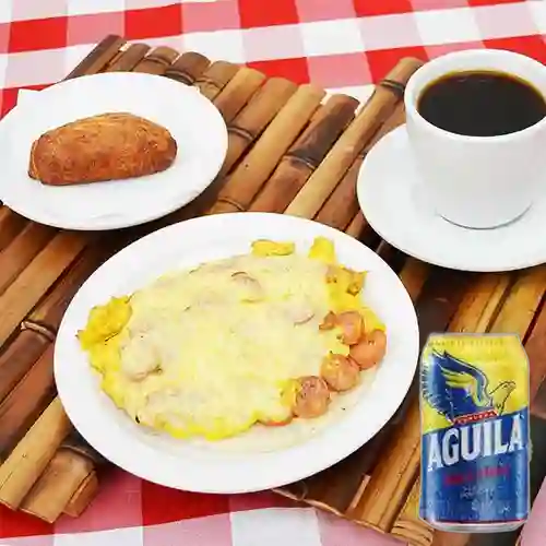 Combo Desayuno Ranchero + Cerveza Aguila Lta 330ml