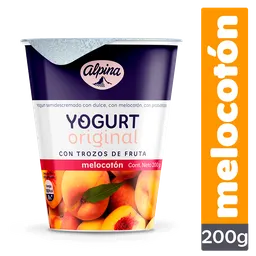 Yogurt Original Alpina Melocotón Vaso 200g