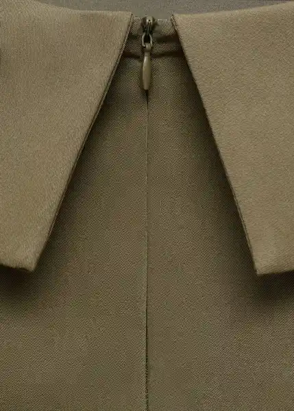 Top Box Khaki Talla M Mujer Mango