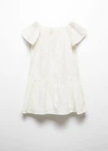 Vestido Llafranc Blanco Talla 10 Niñas Mango