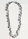 Collar Texture Plata Talla 99 Mujer Mango