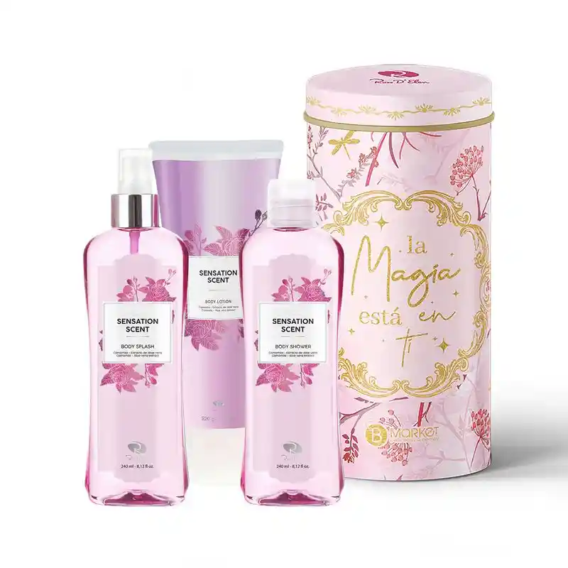 Ross D'Elen Set Body Splash Sensation + Body Lotion Baño Liquido