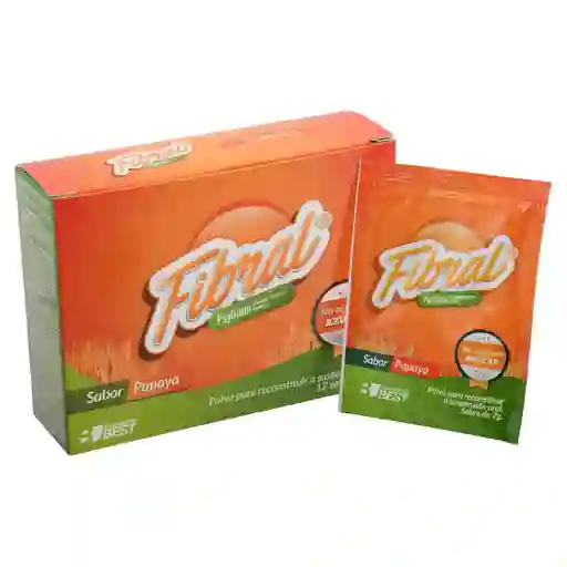 Fibral Papaya Polv Susp Cj X 12 Sob - Blister