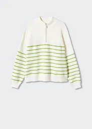Saco Jersey Rizon Verde Talla L Mujer Mango