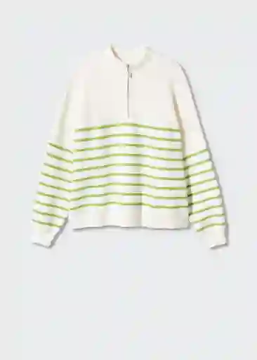 Saco Jersey Rizon Verde Talla L Mujer Mango