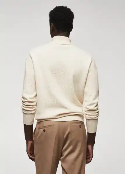 Jersey Caro Offwhite Talla L Hombre Mango