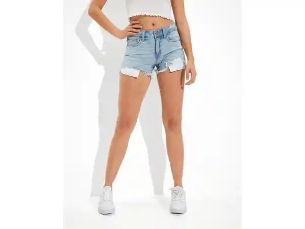 American Eagle Short Ne(X)T Level Denim Midi Ácido Talla 0